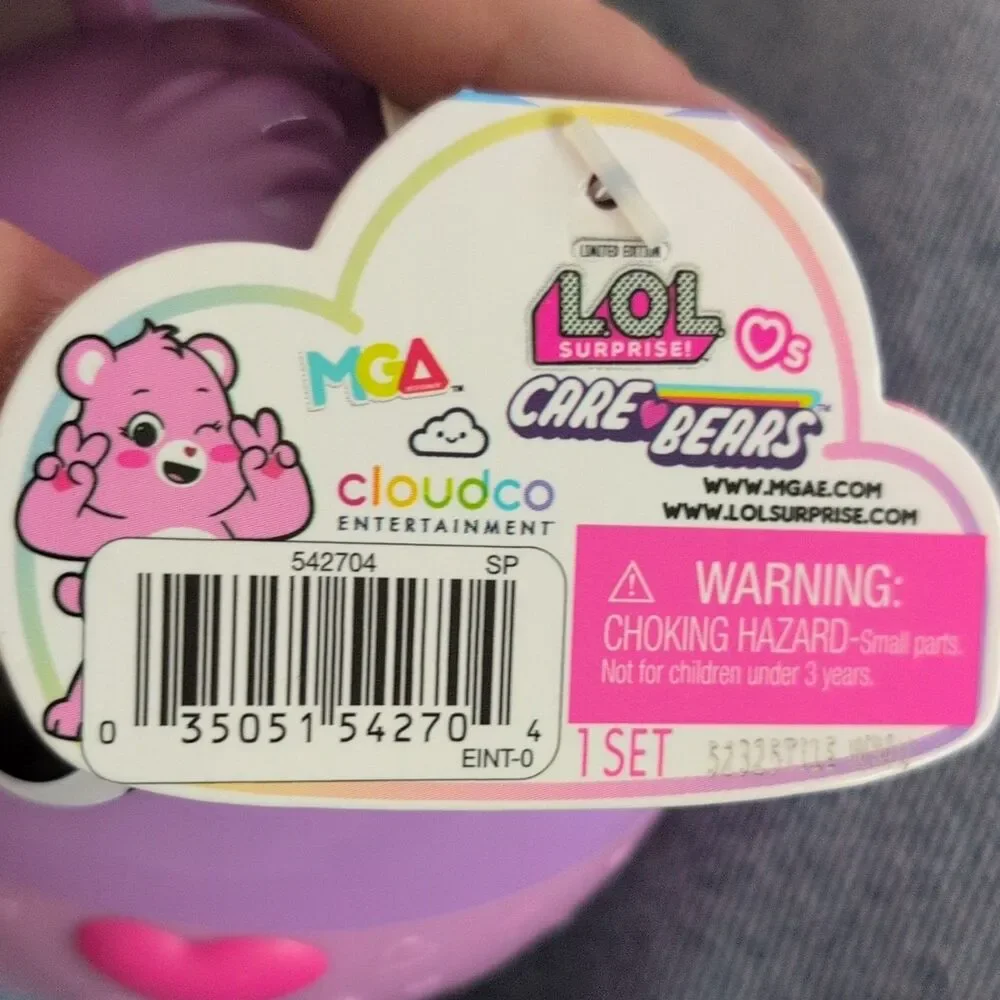 L.O.L. Surprise! Care Bears Share Bear Rare Doll Limited Ed Unopened inside bags